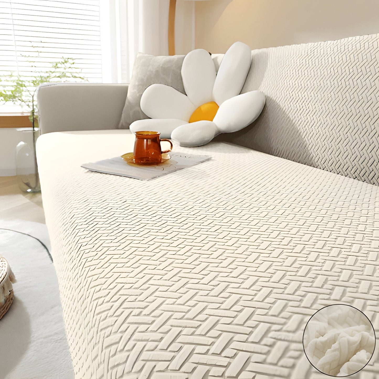 Stretchy Couch Slipcover for Home Furniture Protection