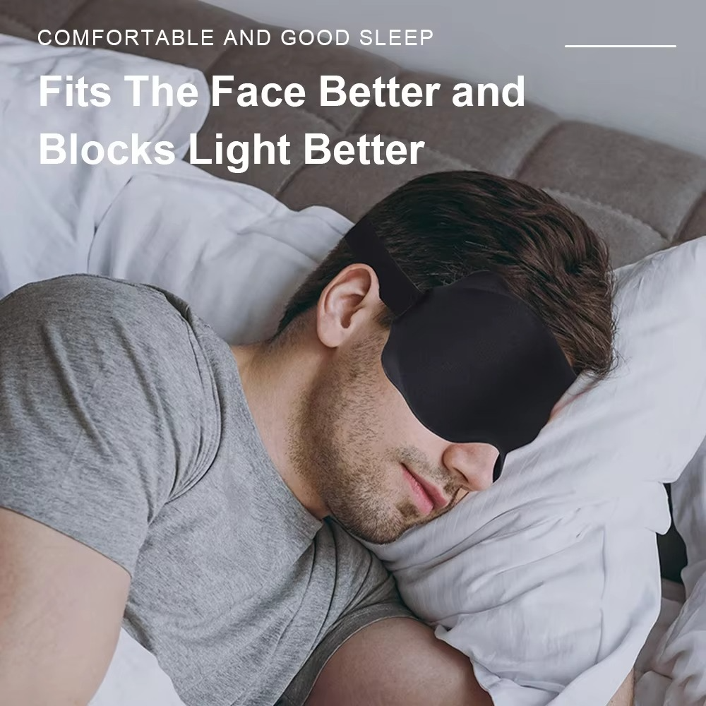 Contoured Blackout Sleep Mask for Better Rest