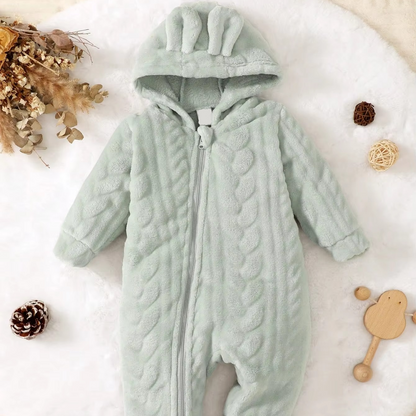 Soft Warm Hoodie Sleepsuit for Baby Boys - Hehif