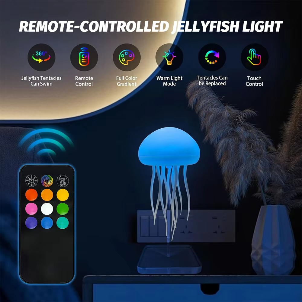 Colorful LED Nightlight Desk Lamp with Touch Control