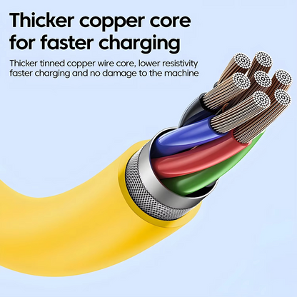 Quick Charge 65W USB-C Cable for iPhone Samsung Phones