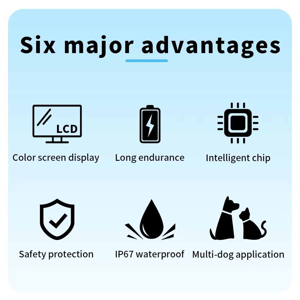 Easy Anti Bark Dog Training Collar Rechargeable