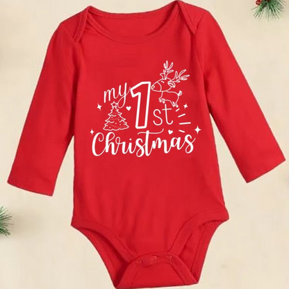 Adorable Holiday Reindeer Baby Onesie