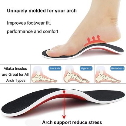 Comfort Arch Support Insoles for Flat Feet Relief