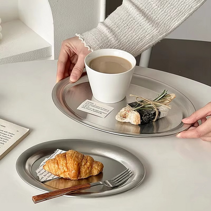 High Quality Metal Oval Serving Plates