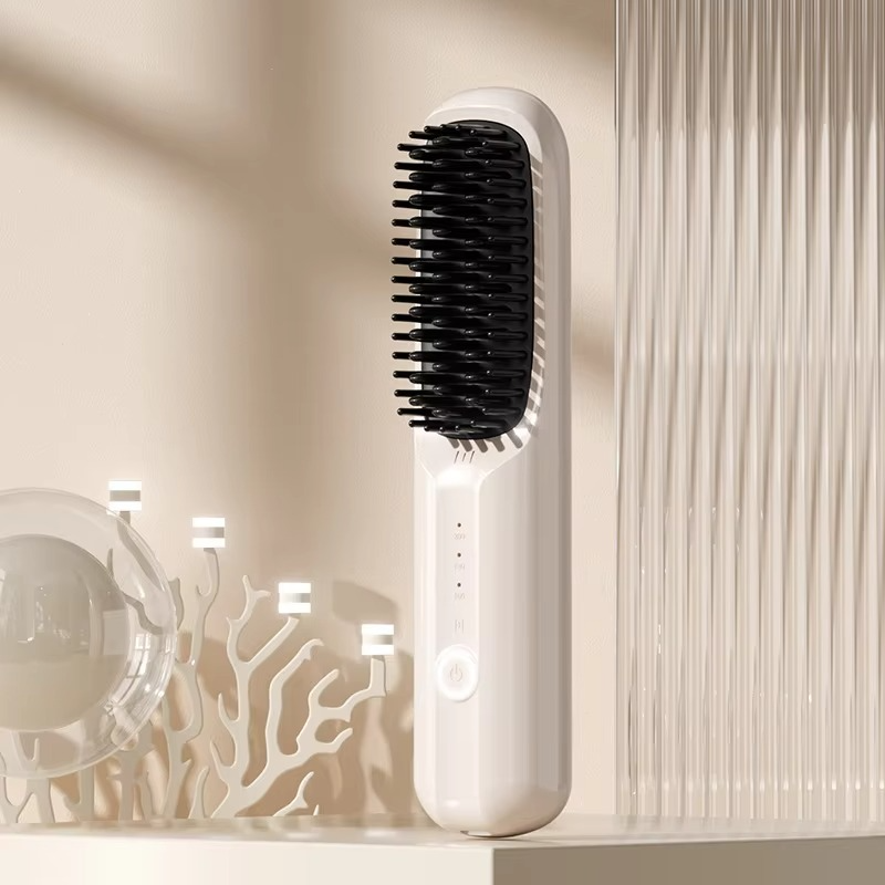 Fast Charging Ionic Hair Straightener – Ceramic Flat Iron Comb