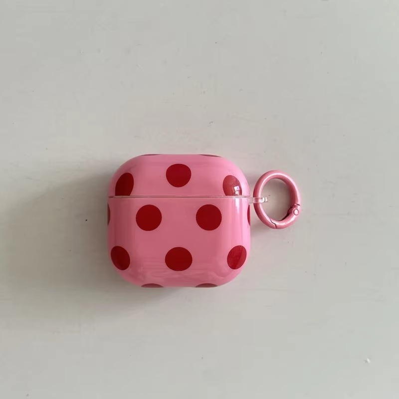 Shiny Dot AirPods Case with Keychain Ring