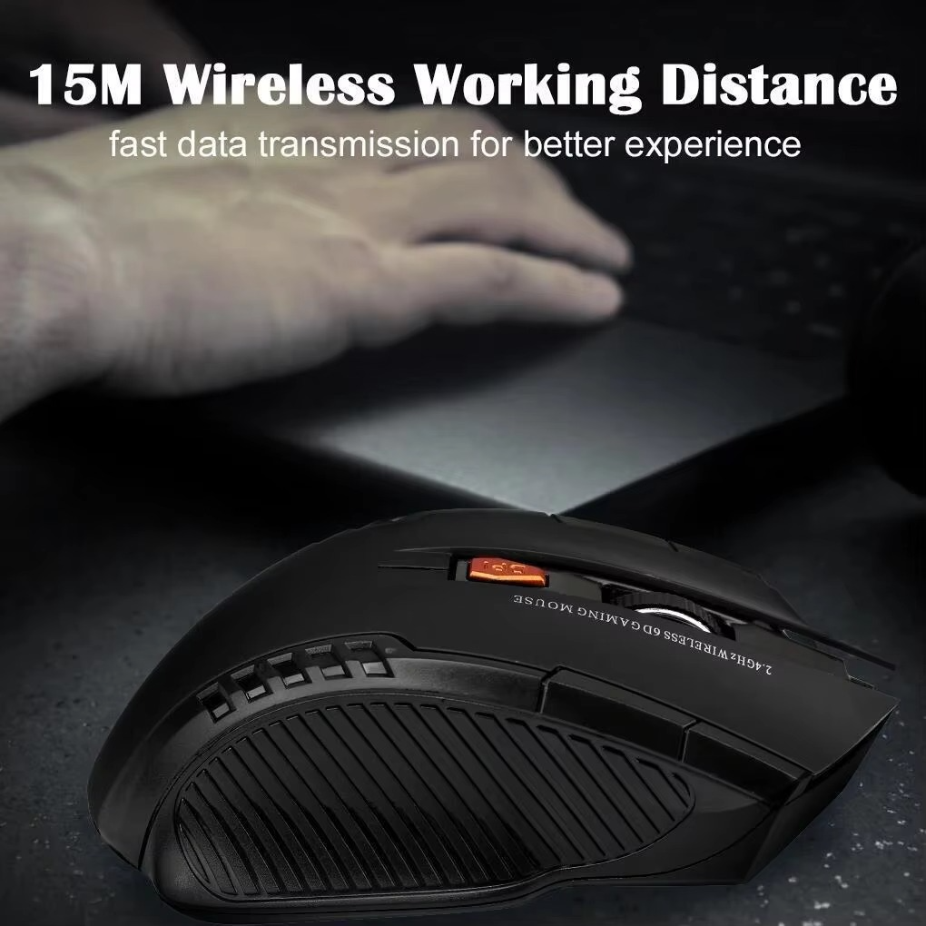 Compact Wireless Computer Mouse with USB Dongle