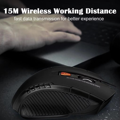 Compact Wireless Computer Mouse with USB Dongle