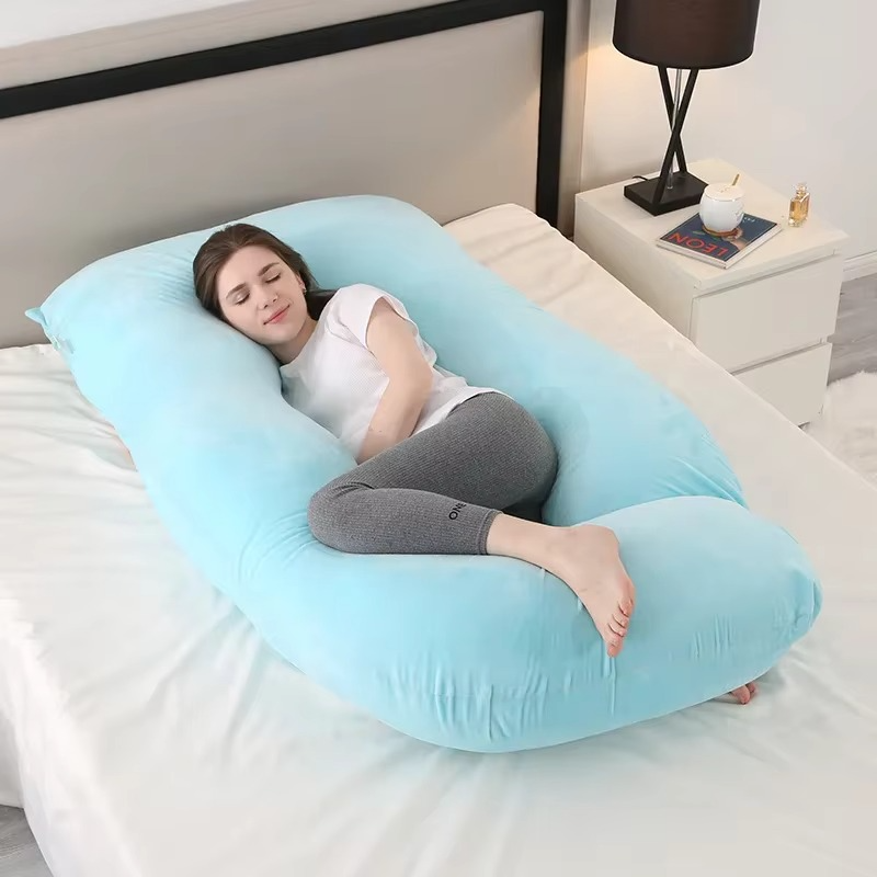 Contoured Full Body Pillow for Side Sleeping Support