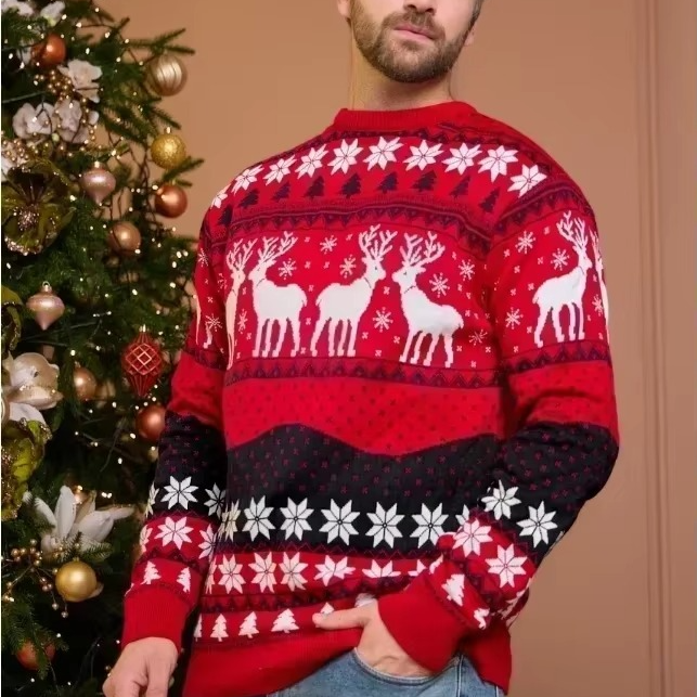 Fun 3D Graphic Holiday Sweatshirt for Men - Hehif
