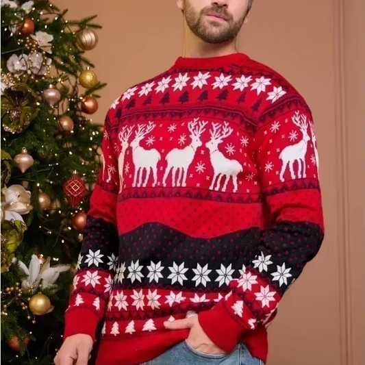 Fun 3D Graphic Holiday Sweatshirt for Men - Hehif