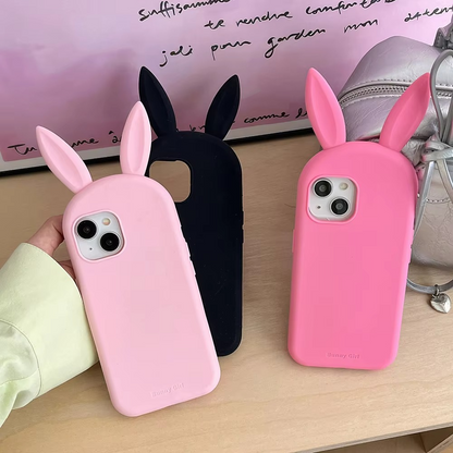 Fun Bunny Ear Soft Phone Cover - Hehif