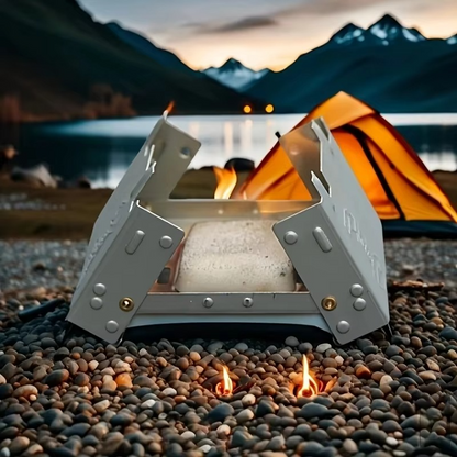 Portable Mini Camp Stove – Compact Durable Outdoor Wood Burner