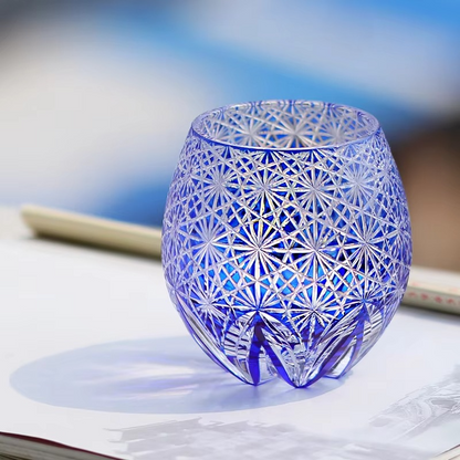Exquisite Cut Crystal Whiskey Sake Glass