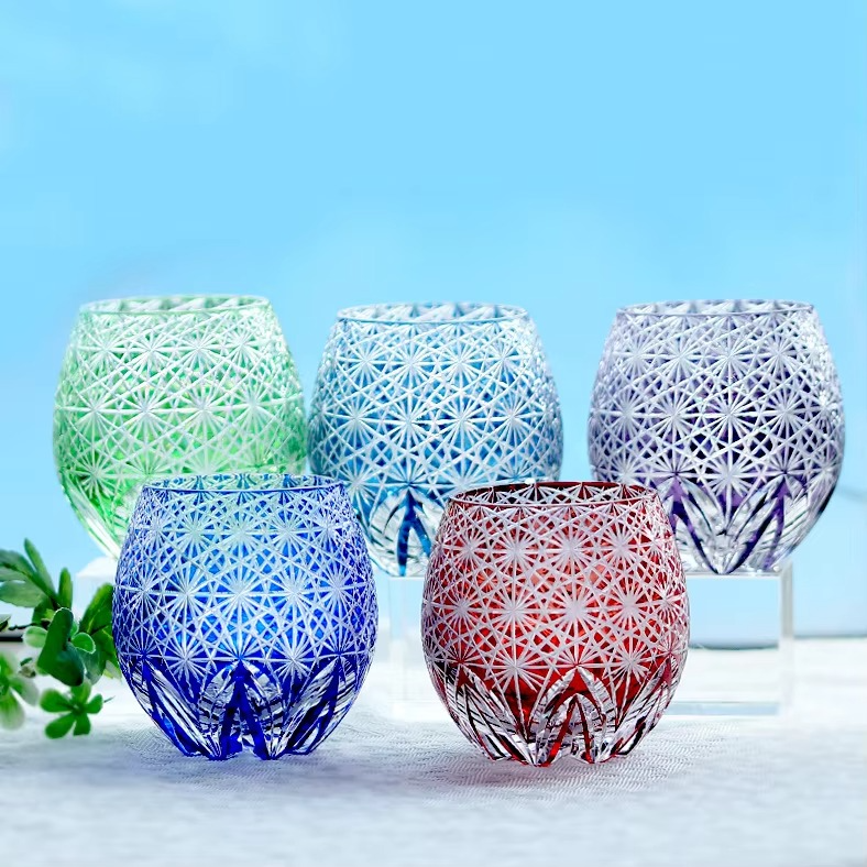 Exquisite Cut Crystal Whiskey Sake Glass