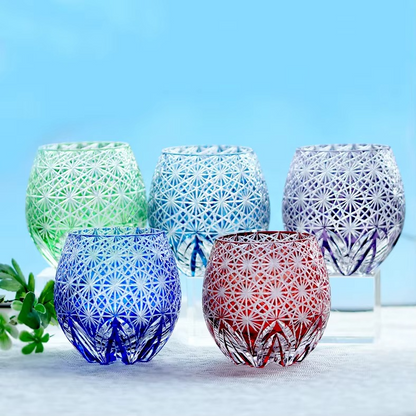 Exquisite Cut Crystal Whiskey Sake Glass