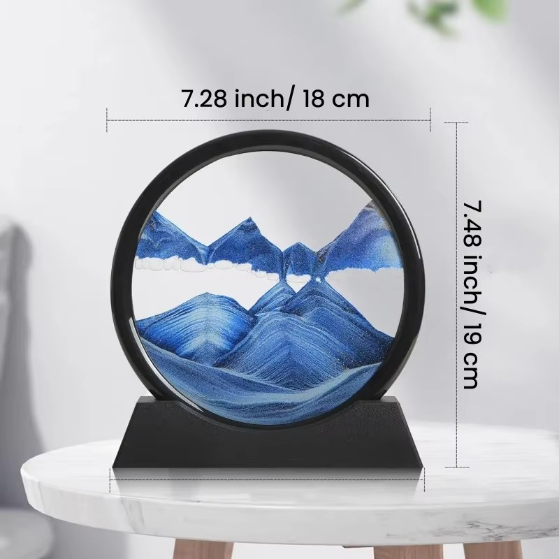 Colorful Ocean Hourglass Sand Art Decor