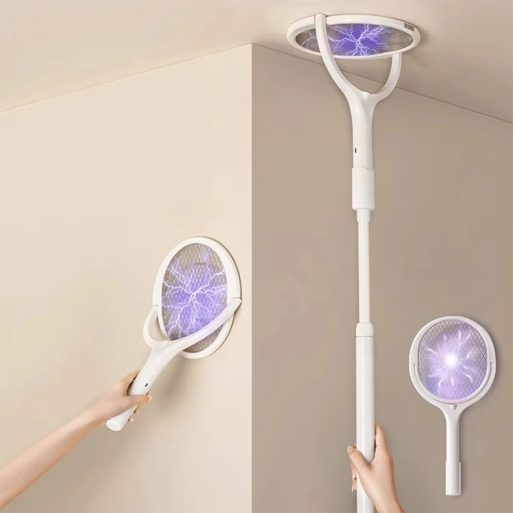 Portable LED Bug Zapper Lamp and Racket