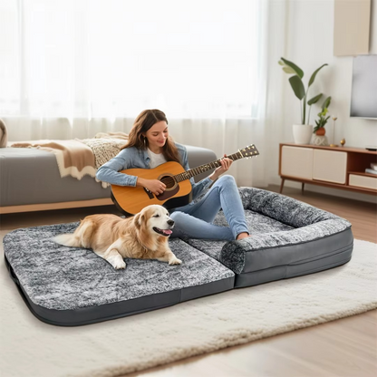 Large Plush Orthopedic Dog Mattress Bed
