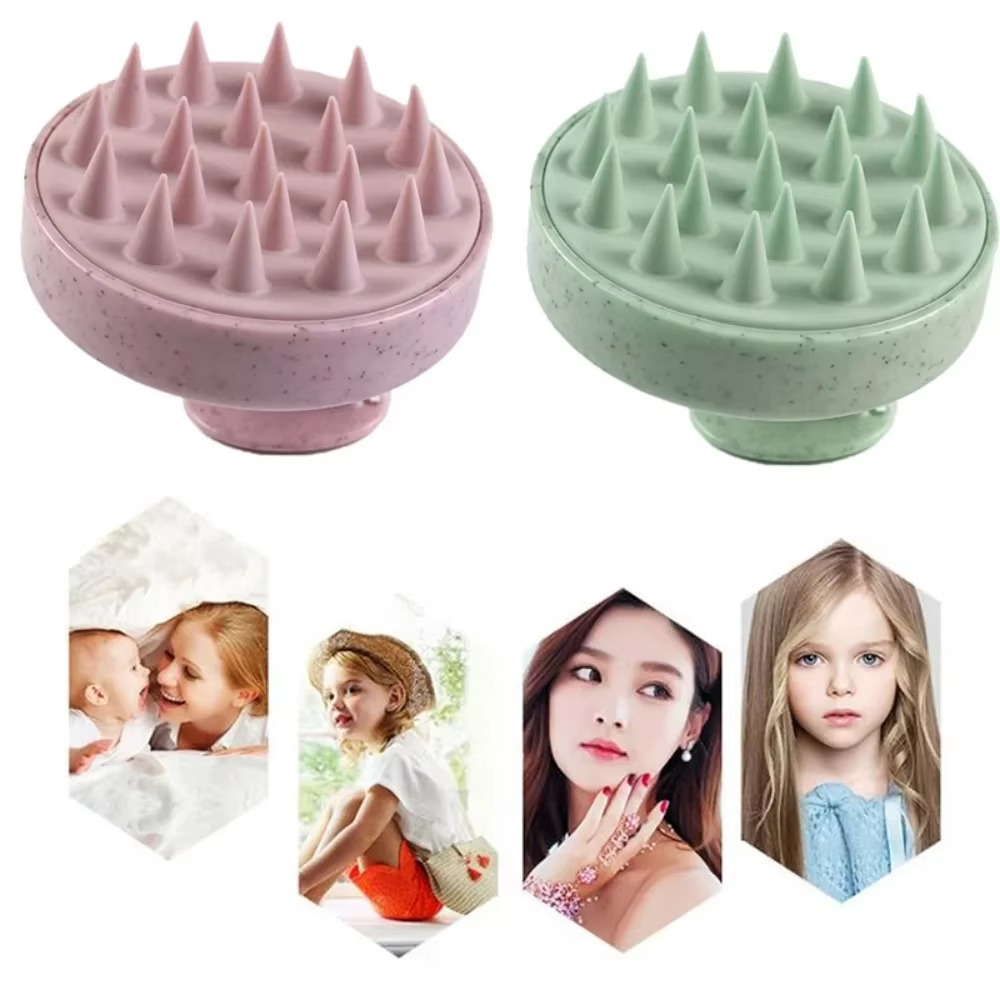 Gentle Hair Scalp Massager Shampoo Brush with Flexible Bristles