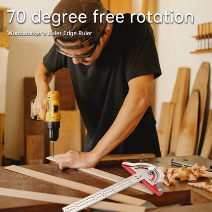Accurate Metal Carpenter Square and Edge Guide Ruler