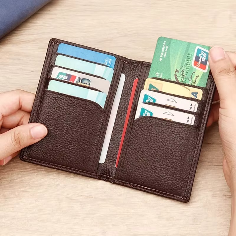Thin Leather Mens Card Holder Wallet