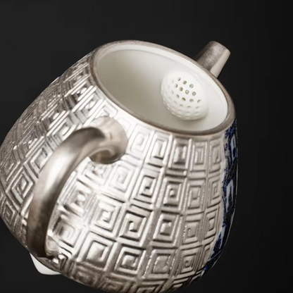 Luxurious Gold Buddha Ceramic Teapot