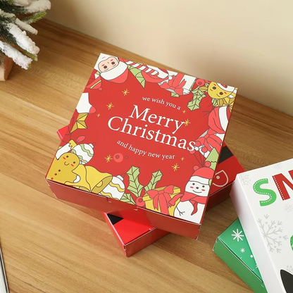 Festive Holiday Gift Boxes Set of 4