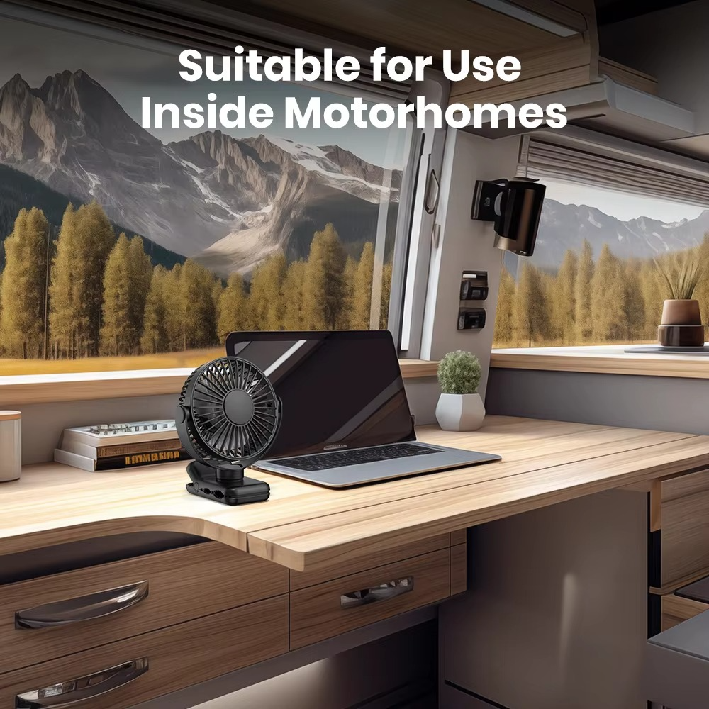 Compact Personal USB Desk Fan with Silent Motor