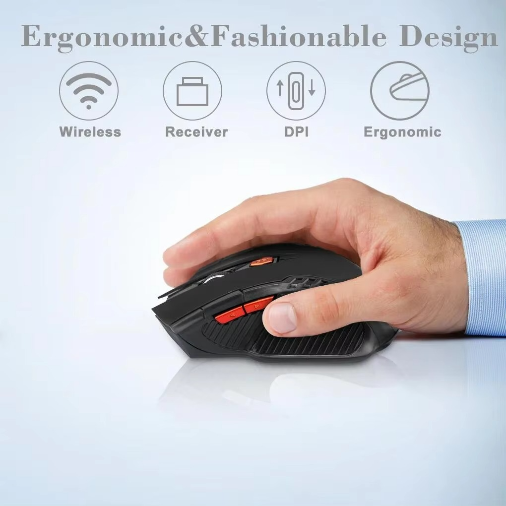 Compact Wireless Computer Mouse with USB Dongle