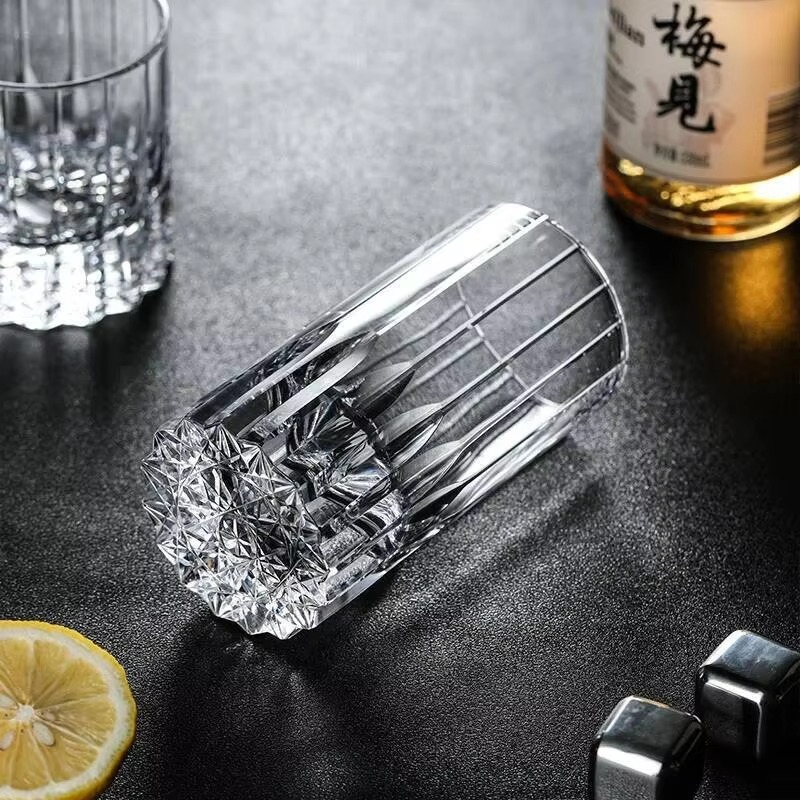 Luxury Cut Crystal Starburst Whiskey Glass