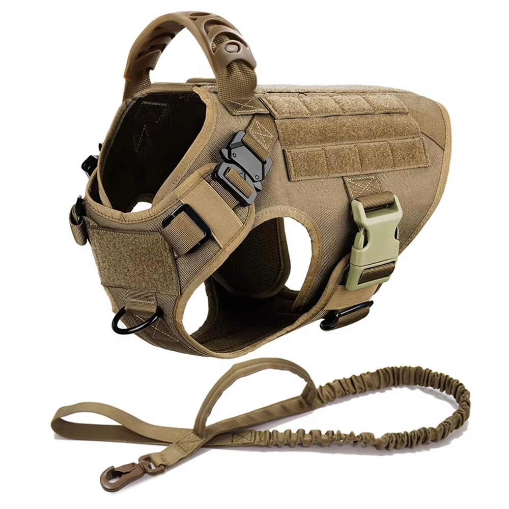 Durable Dog Vest Harness and Lead Set for Big Dogs