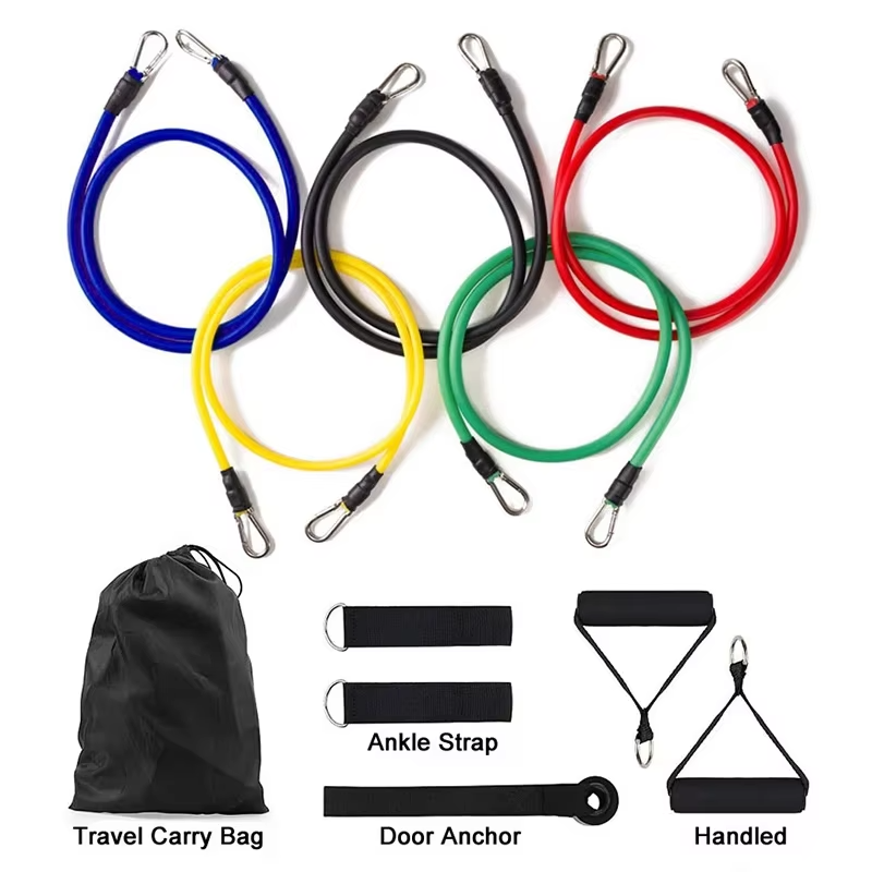 Home Gym 11pc Resistance Band Exercise Kit