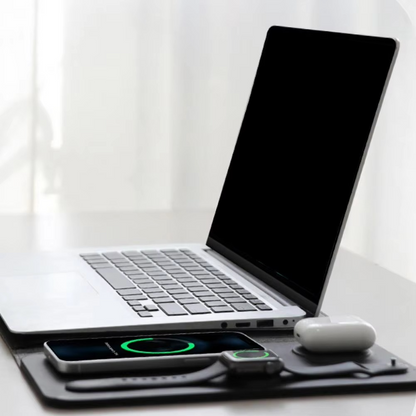 Portable 3-in-1 Laptop Charger Pad with Mousepad