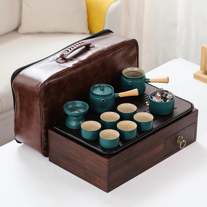 Compact Folding Car Tray Table with Storage
