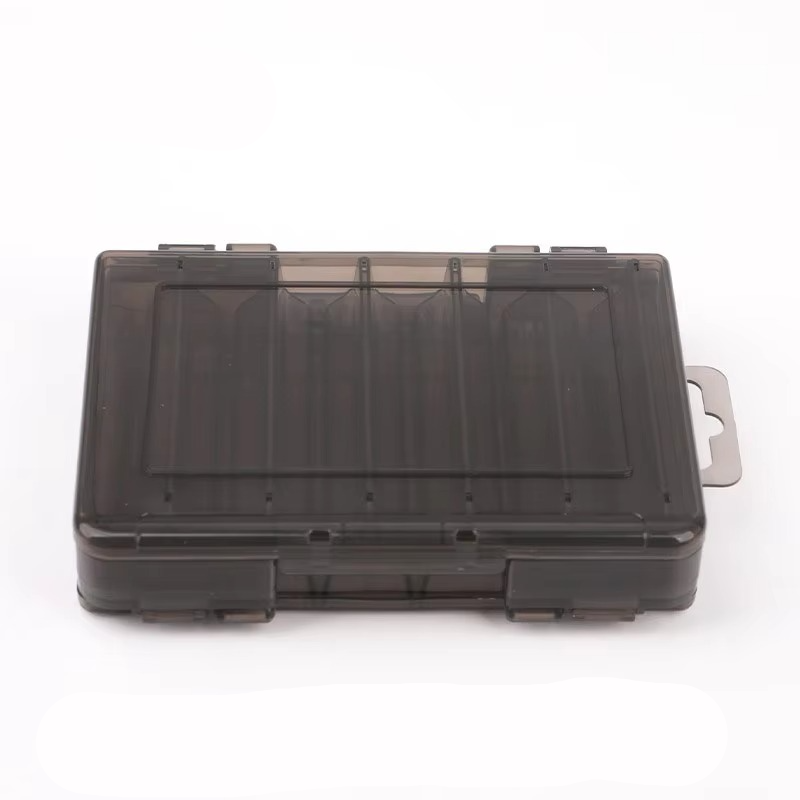 Compact Dual Layer Fishing Tackle Box with Clear View