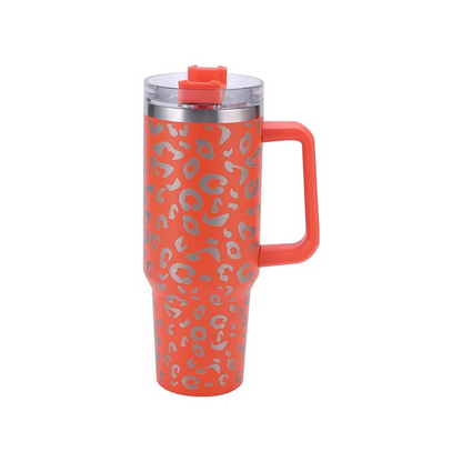 Colorful Patterned Stainless Steel Tumbler 40oz with Lid