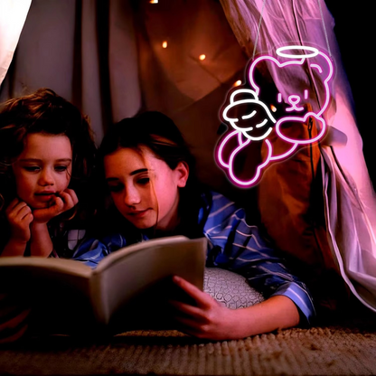 Colorful Bear LED Night Light with USB Plug