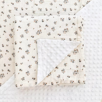 Gentle Baby Blanket, Plush Swaddle Wrap, 39x39 Inches