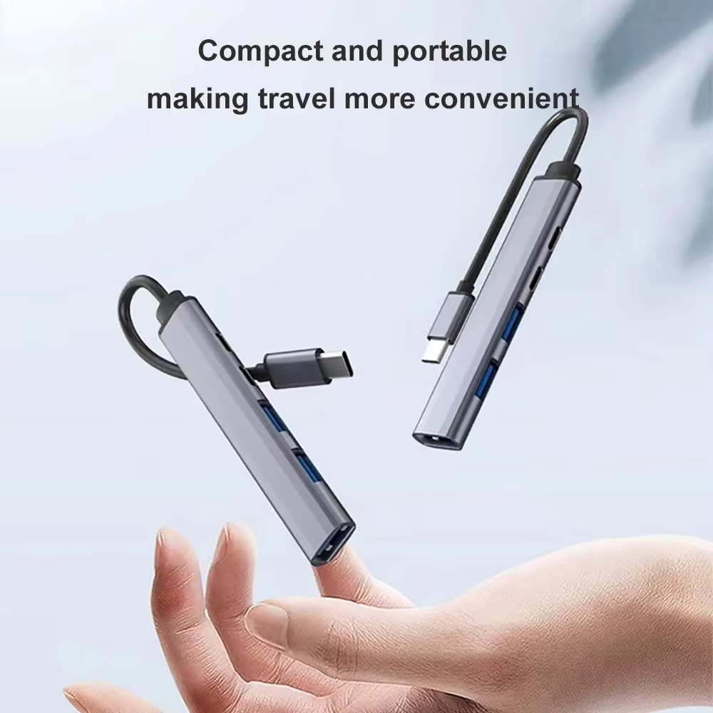 Compact USB C Adapter 5 in 1 with Fast Charging