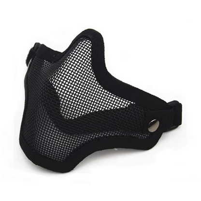 Protective Metal Mesh Paintball Half Face Mask