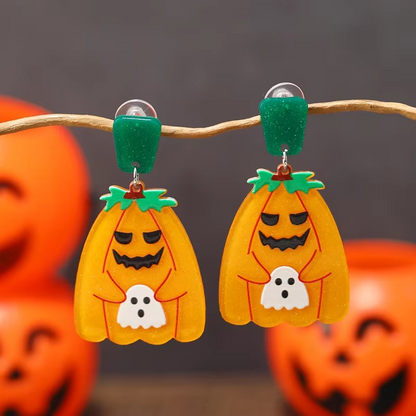 Spooky Plastic Earrings 8 Pair Pack