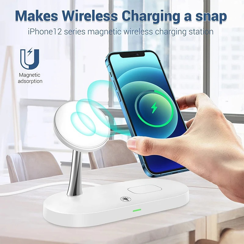 Compact 3 in 1 Fast Wireless Charging Pad