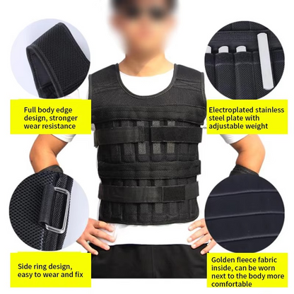 Fit Weighted Exercise Vest for Running and Workout