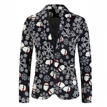 Festive Holiday Party Blazer Jacket for Men