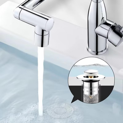 Easy Clean Sink Drain Plug with Hair Trap