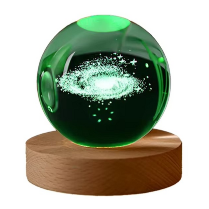 Colorful Globe Nightlight with Stars and Moon Design