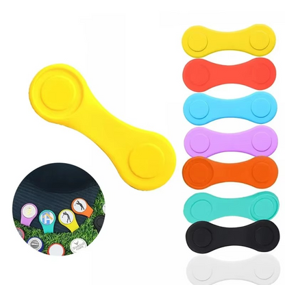Strong Rubber Golf Ball Marker Clip for Hats