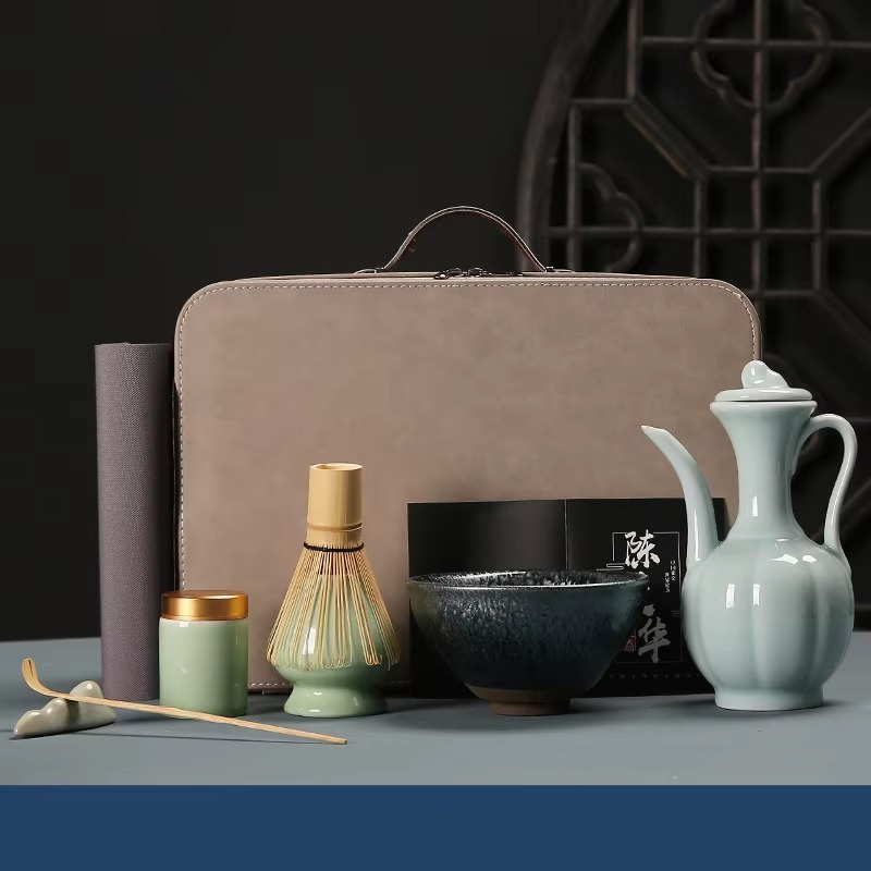 Deluxe Green Tea Starter Kit with Bamboo Accessories